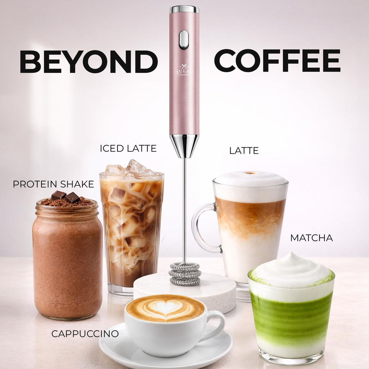 Rechargeable Milk Frother Handheld