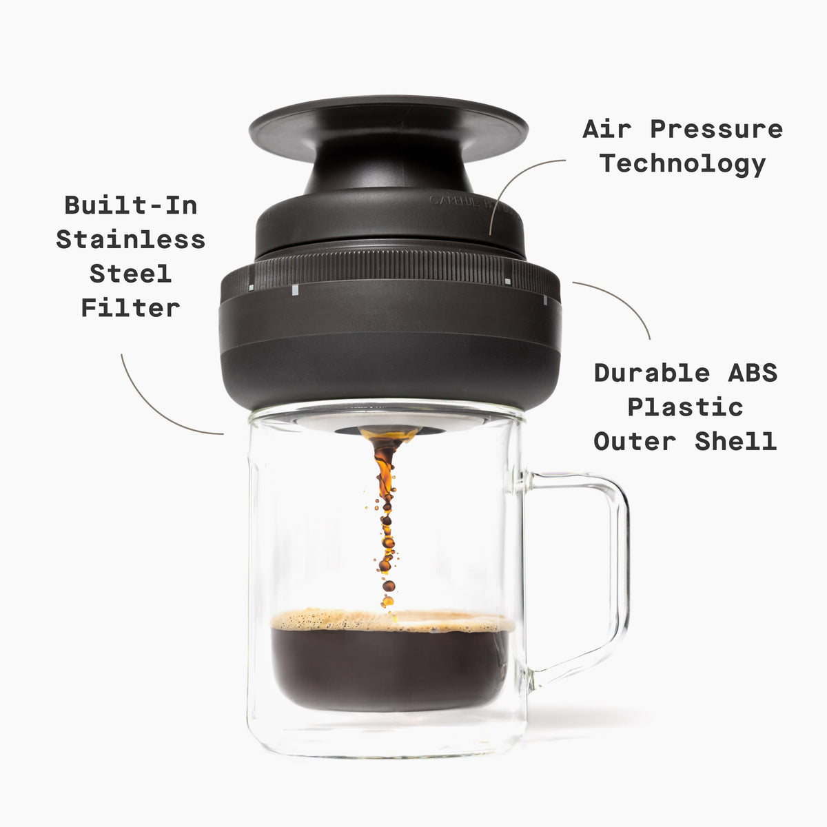 Coffee Palmpress 8 oz Collapsible French Press