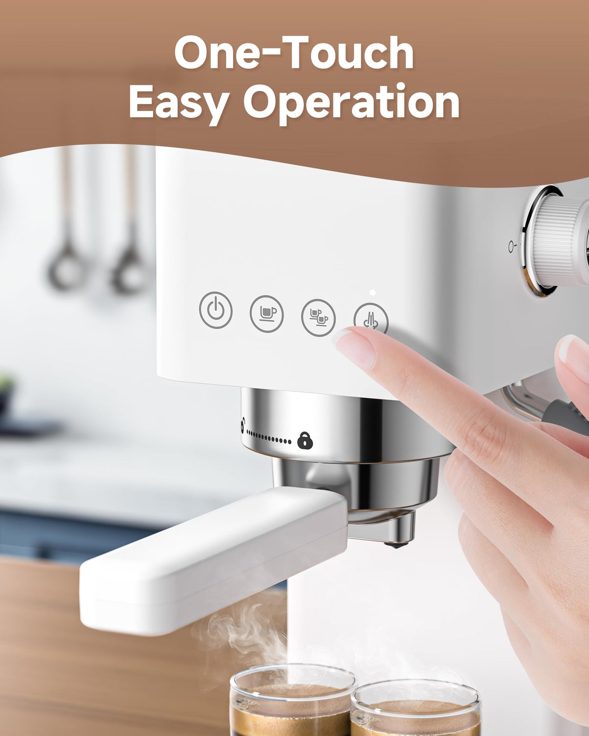 Compact Espresso Machine 20 Bar