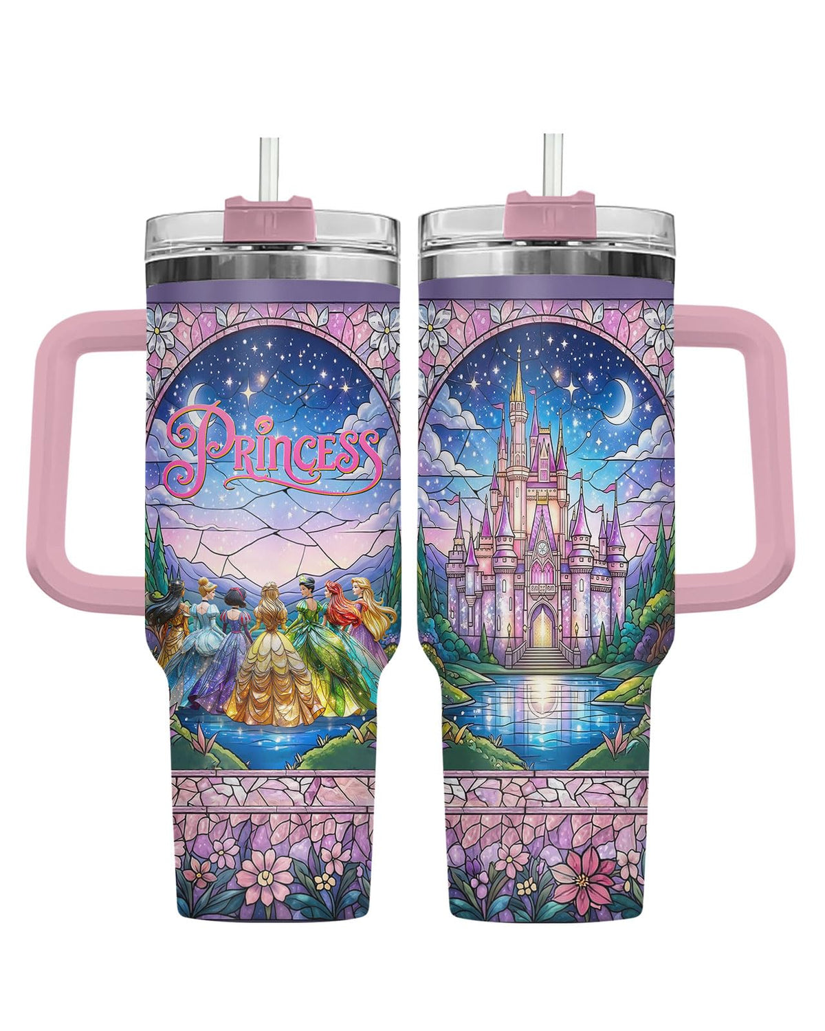Princess Magical Fairy 40 oz Tumbler with Handle