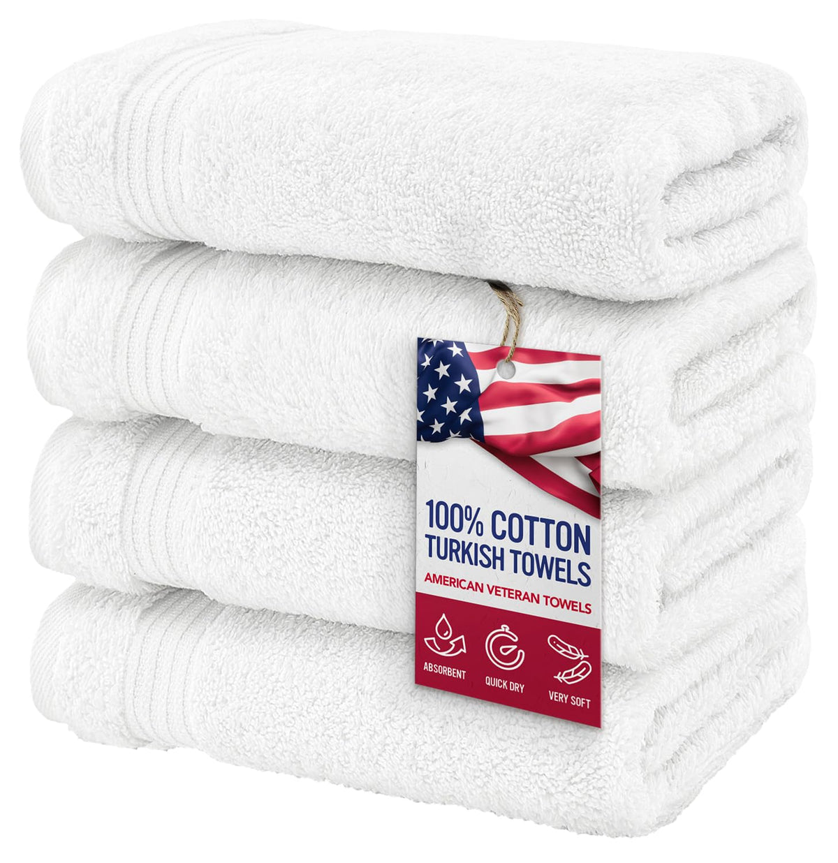 Hand Towels for Bathroom Set of 4 (4 Count)
