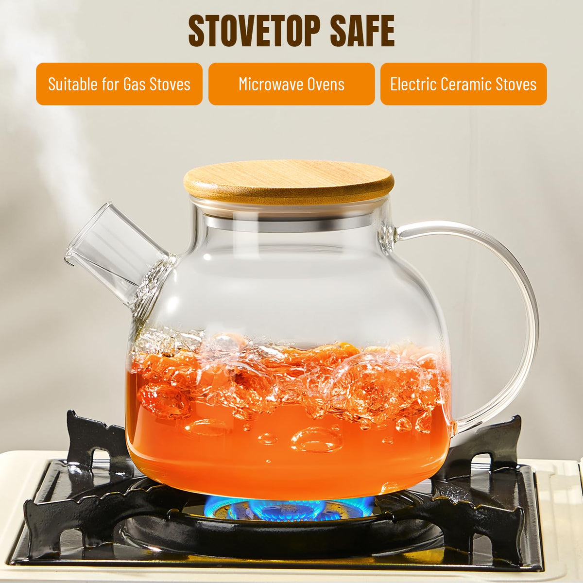 Glass Tea Kettle Stovetop