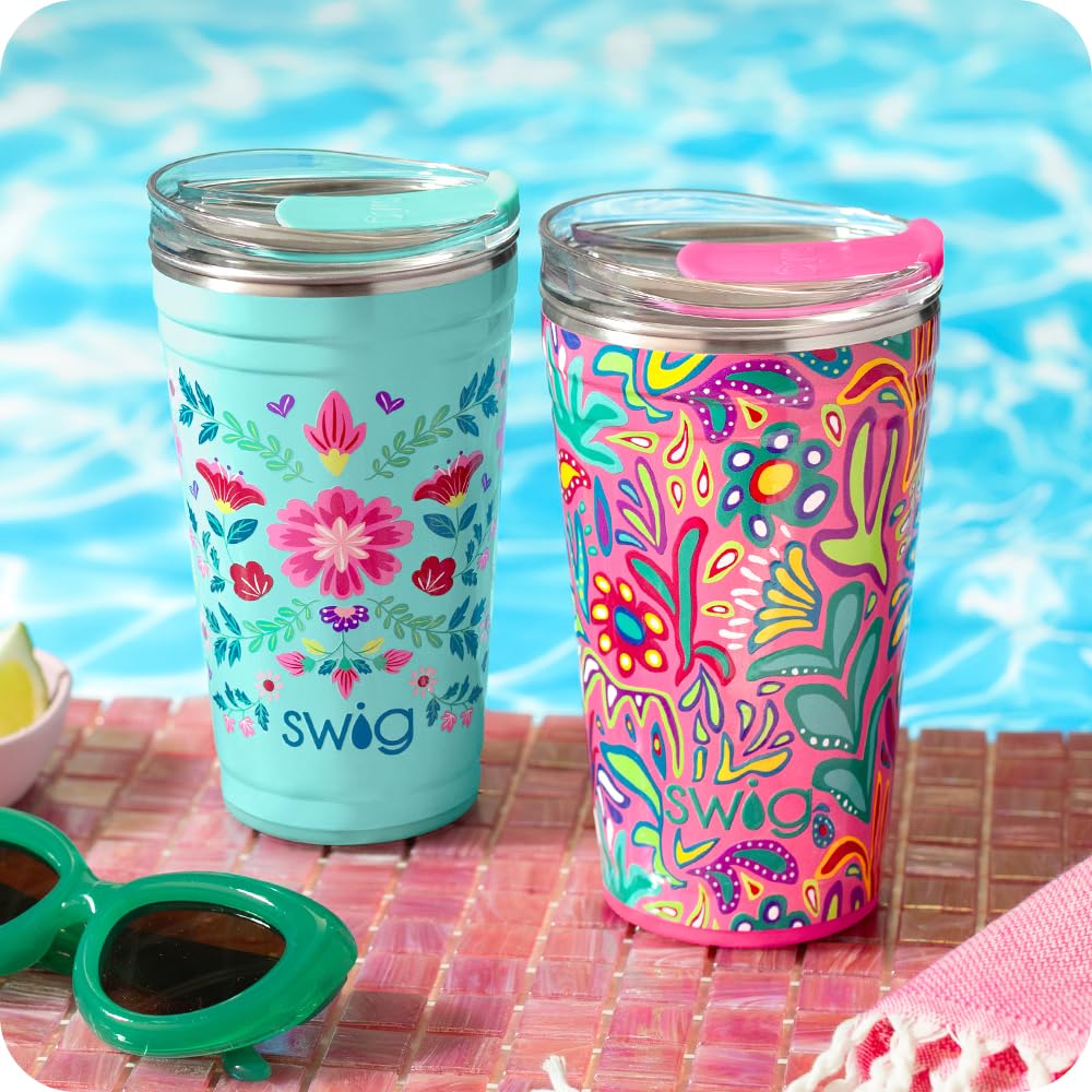 24oz Insulated Party Cup with EZ Slider Lid