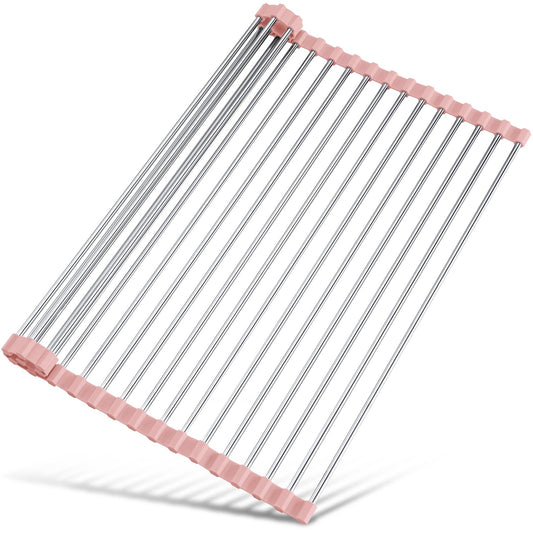 Roll Up Dish Drying Rack Over Sink