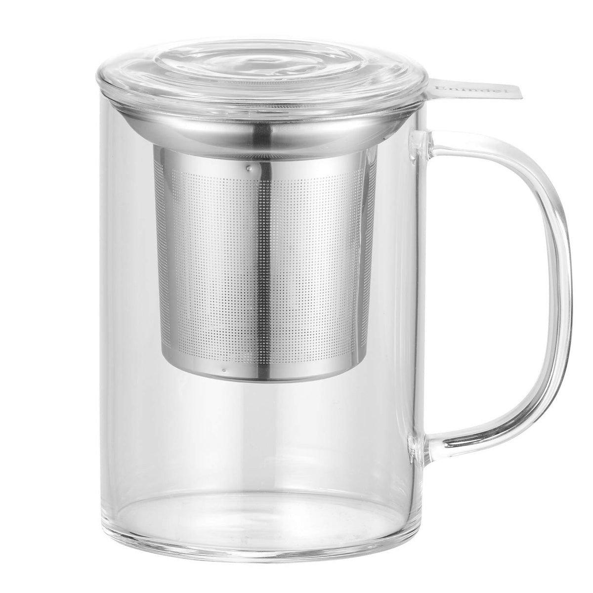 3020.05 Glass Tea Mug with Infuser and Lid