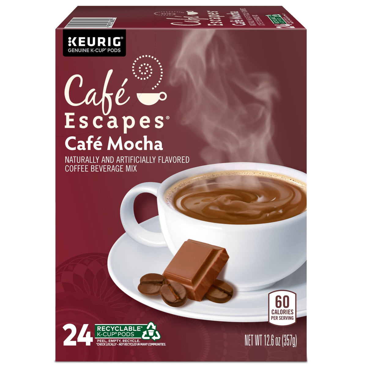 Cafe Escapes Cafe Mocha Keurig Single (96 Count)