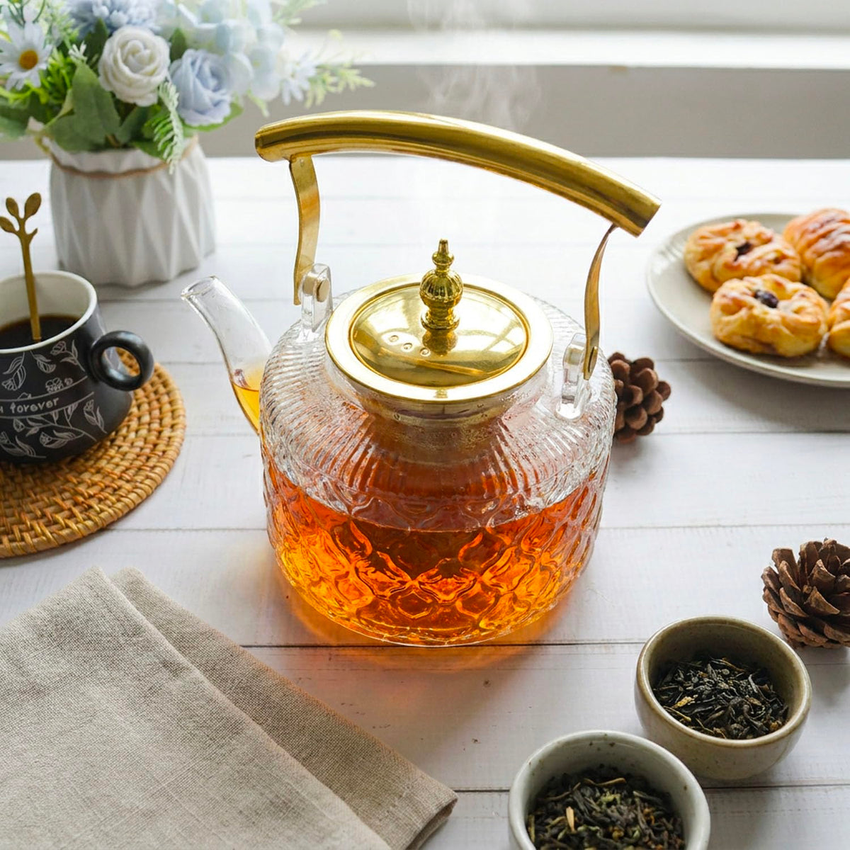 High Borosilicate Glass Teapot