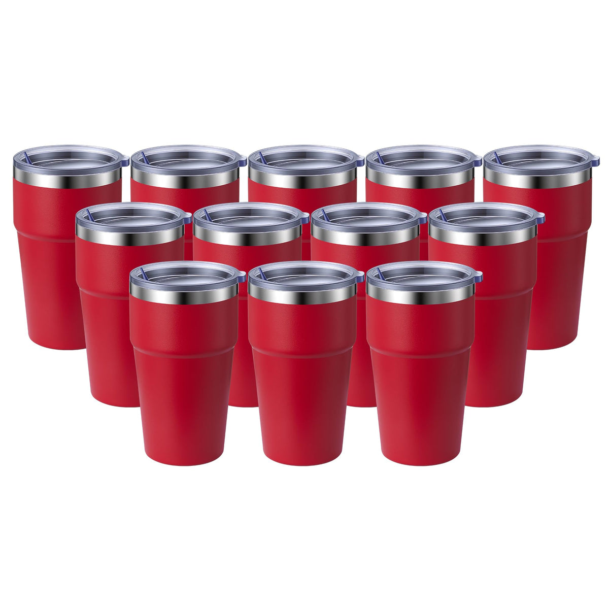 16oz Tumbler Double Wall Vacuum Insulated Travel Mug Bulk (12 Count)