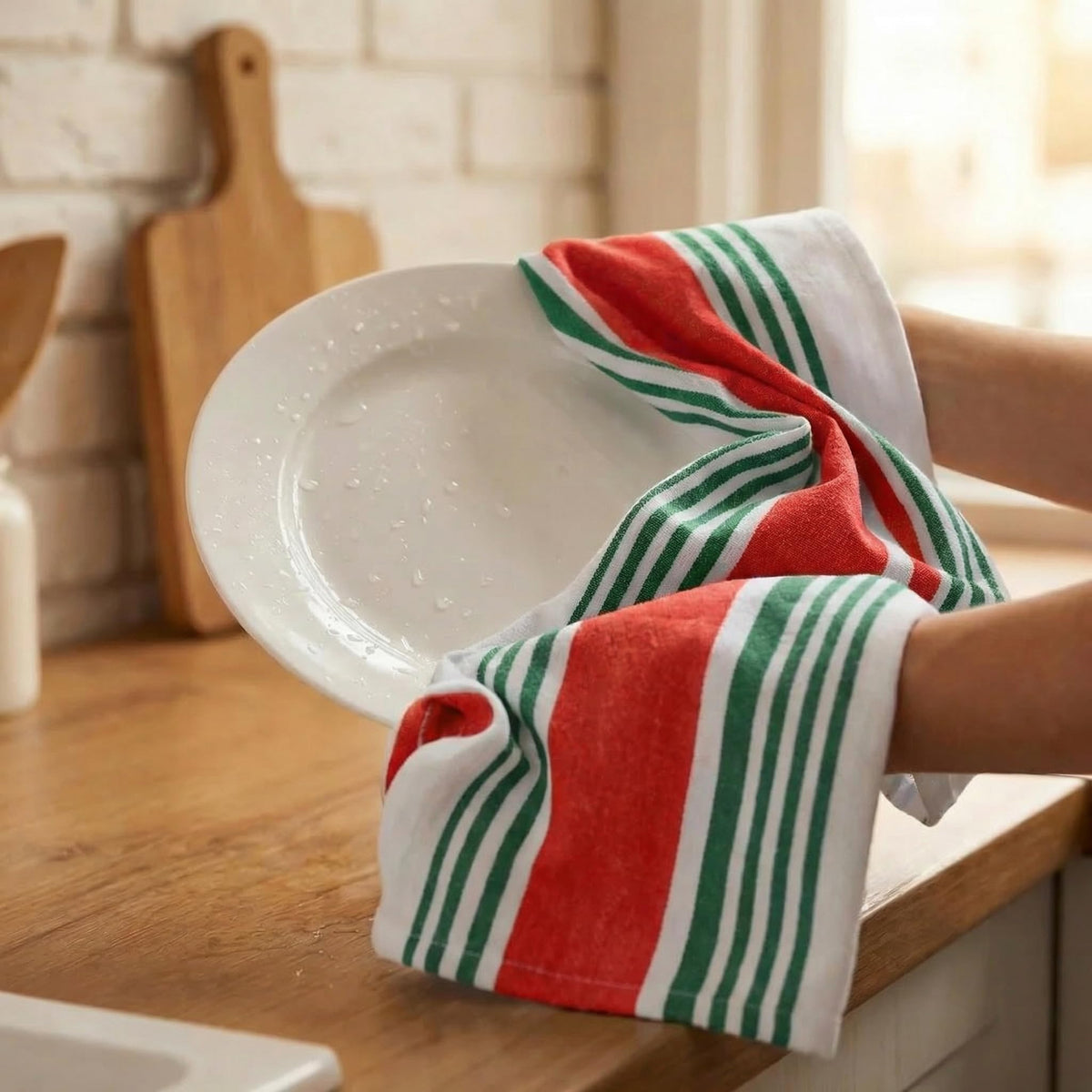 Kitchen Towels Cotton Dish Towels 20”x30” (6 Count)