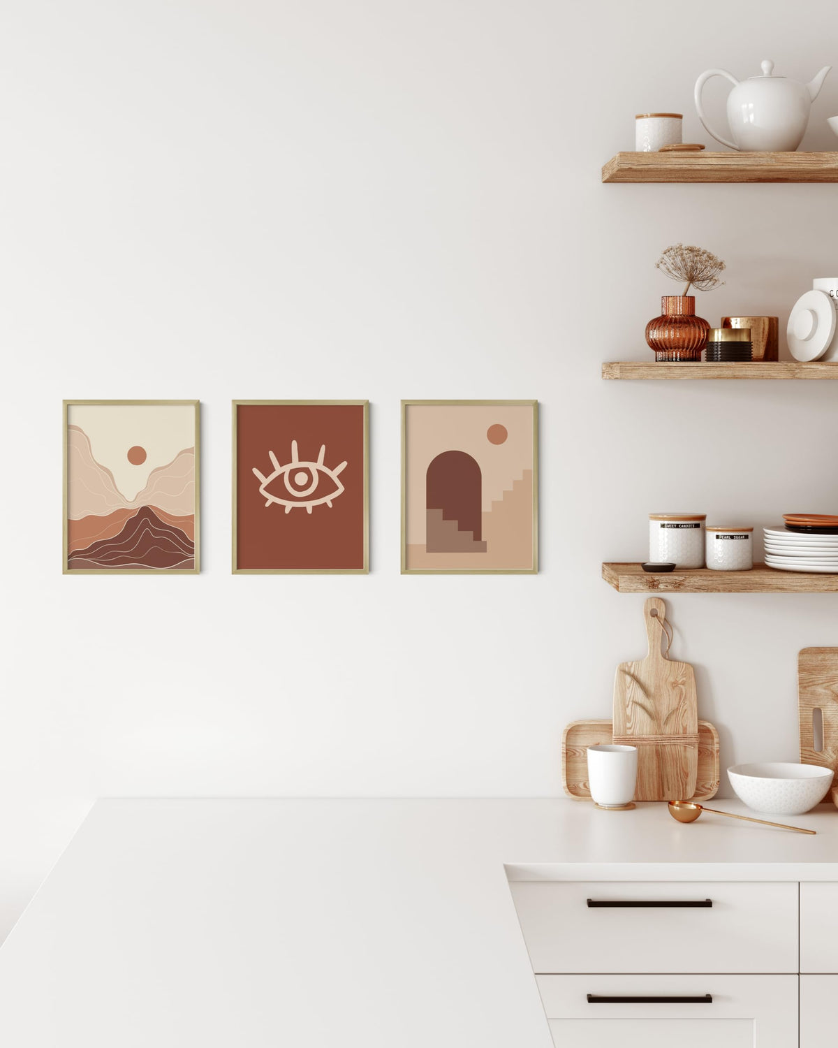 8.5x11 Gold Metal Picture Frames (3 Count)