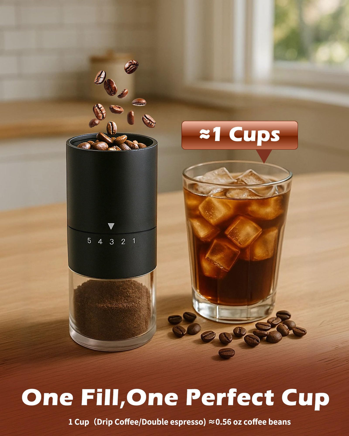 Manual Coffee Grinder With Ceramics Burr For Espresso