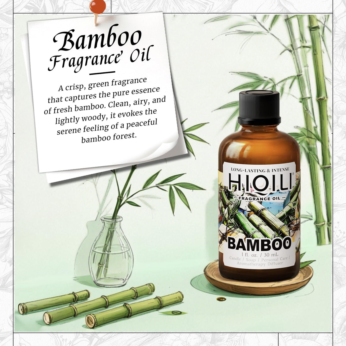 Bamboo Fragrance Oil for Candle & Soap Making