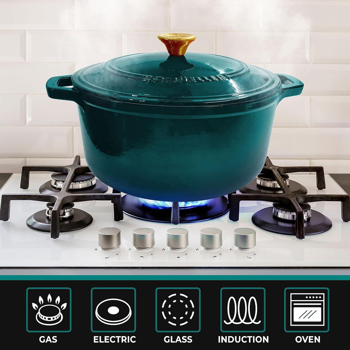 4.5 QT Enameled Cast Iron Dutch Oven
