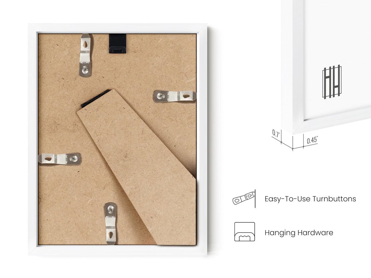 6x8 White Metal Picture Frames