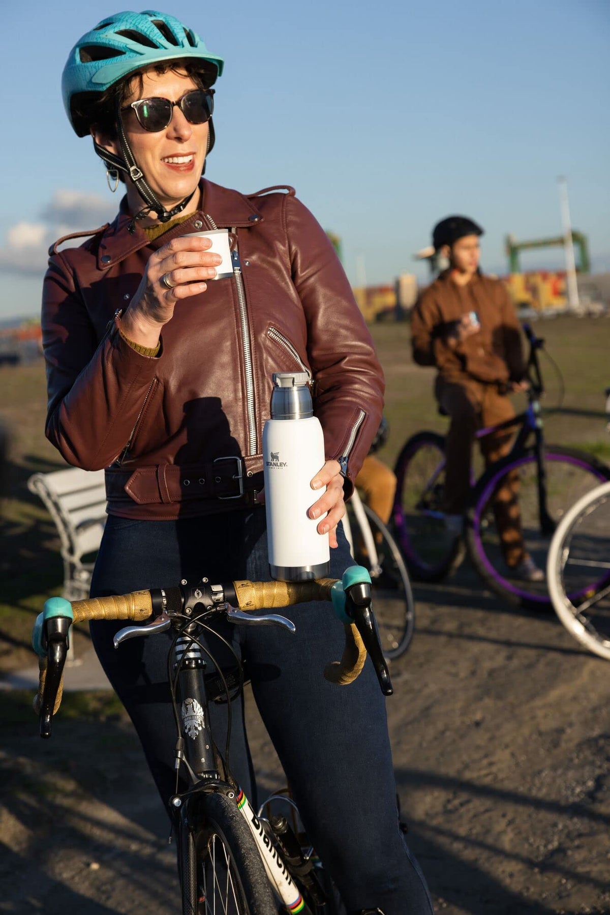 Adventure-To-Go Vacuum Bottle 25 oz | Wide Mouth with Leakproof Cup Lid | Keep Drinks Hot or Cold | Packable for Travel | Insulated Stainless Steel Thermal Bottle | BPA-Free | Polar
