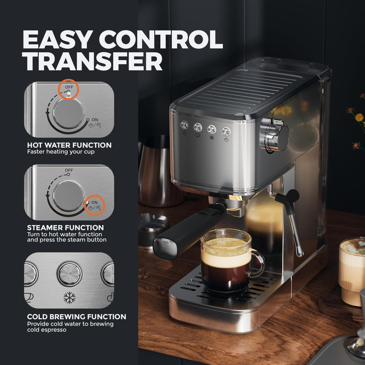 Espresso Machine with Rapid Cold Brew