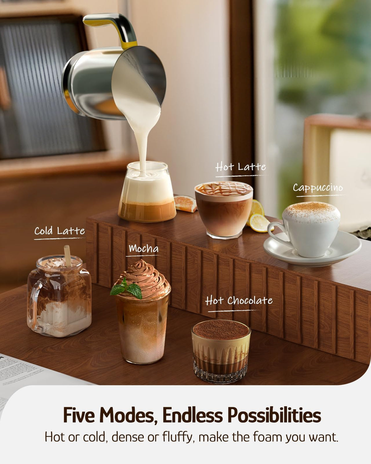 Electric Milk Frother & Steamer