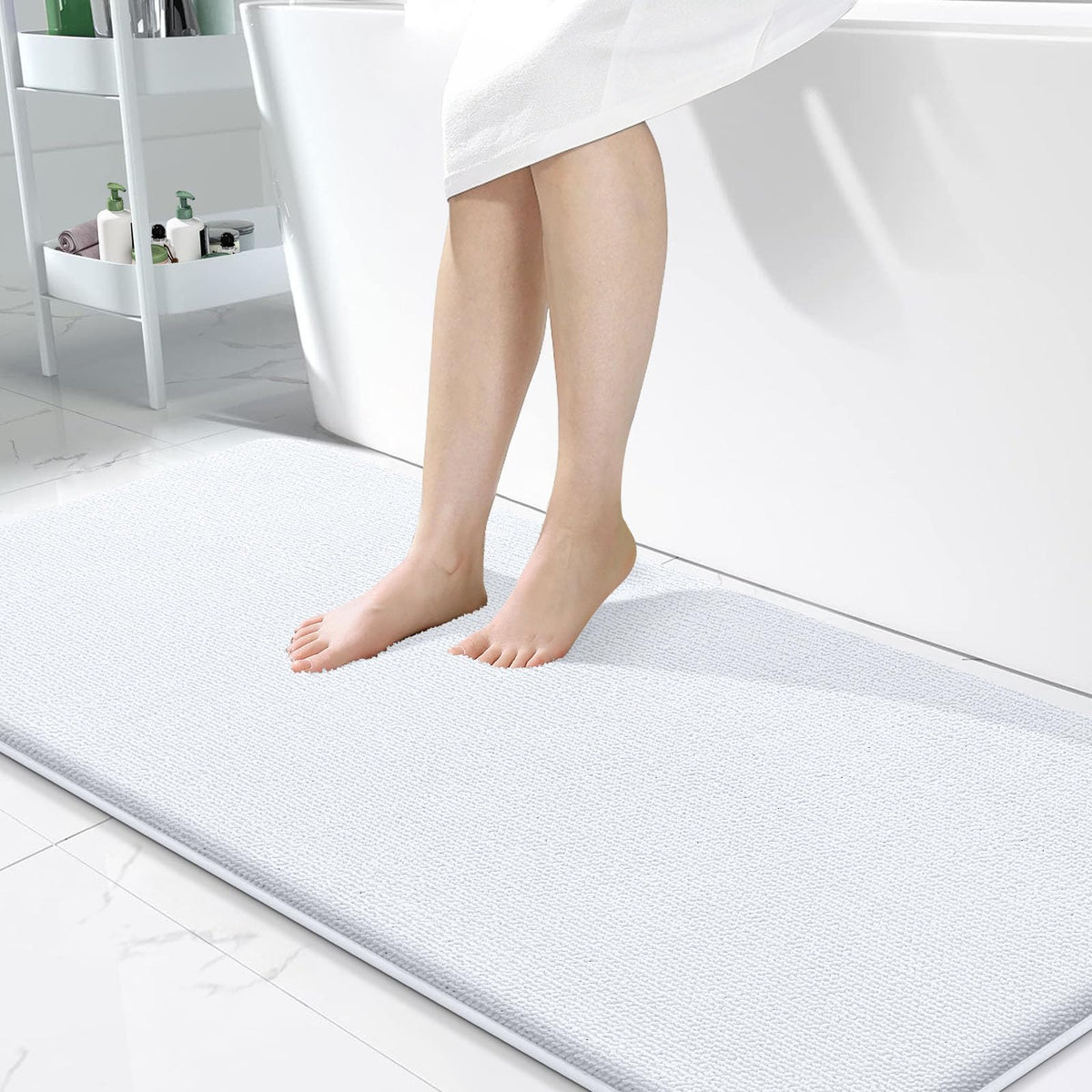 Memory Foam Bathroom Runner Rugs 47x24