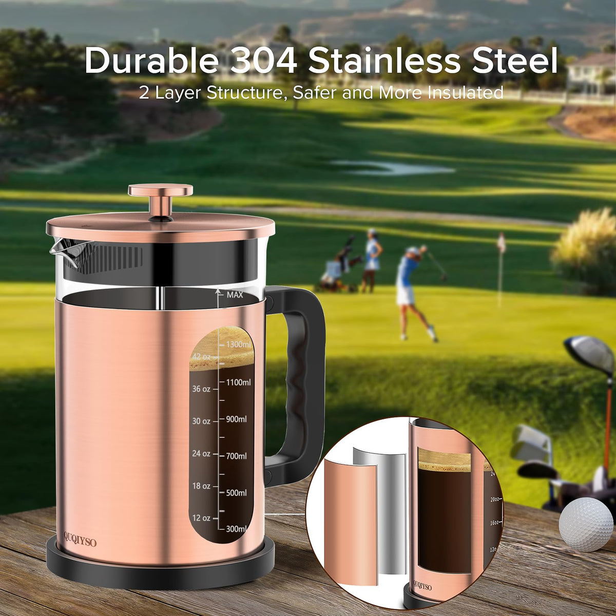 French Press Coffee Maker 51oz