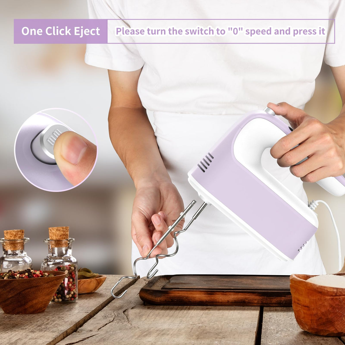 9 Speed Digital Hand Mixer Electric