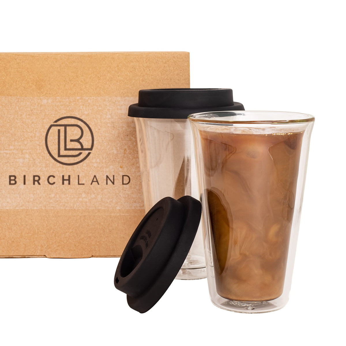 2 Pack Insulated Glass Travel Mugs (2 Count)