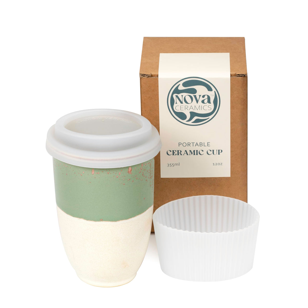 Travel Mug Ceramic To Go Coffee Mug With Lid