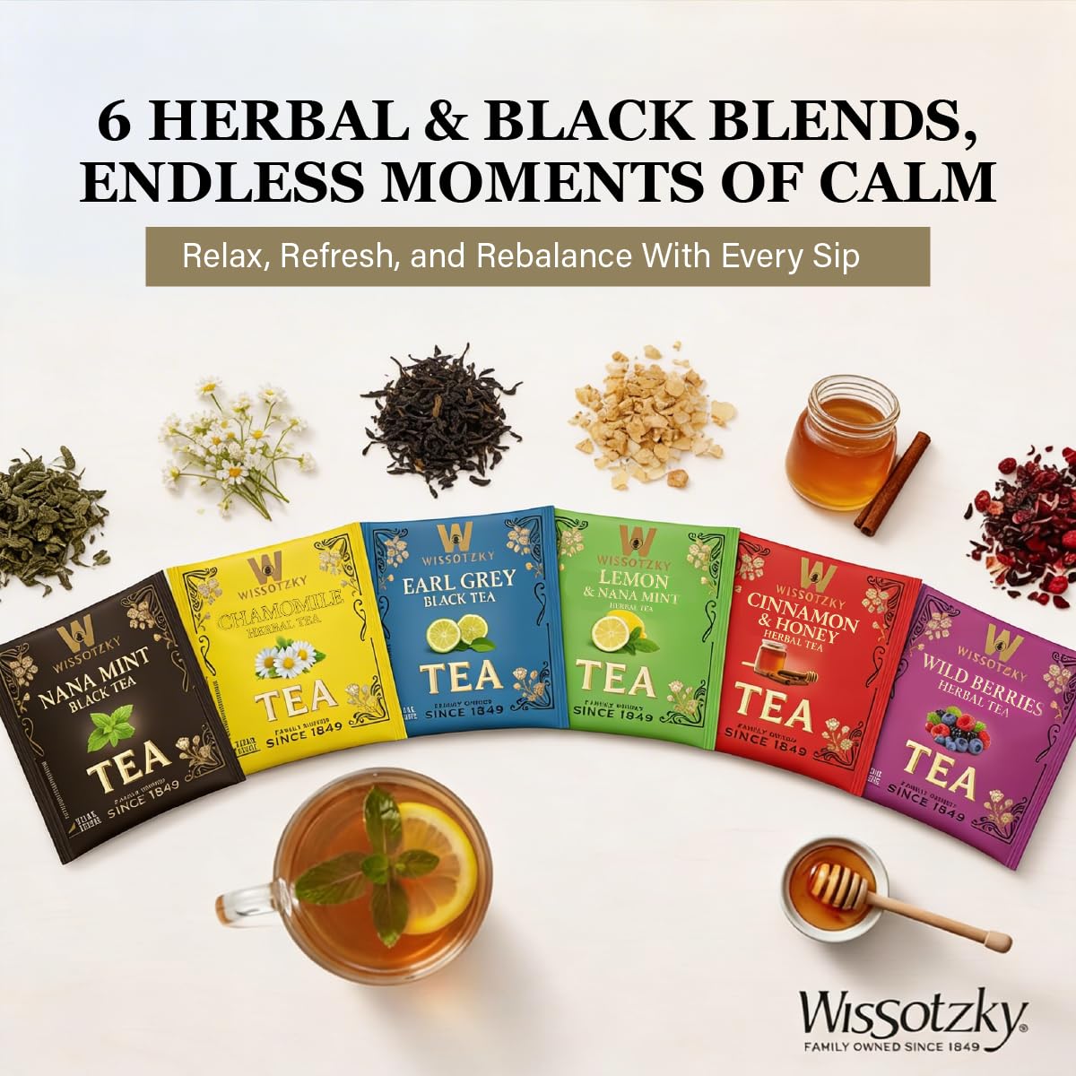Artisanal Tea Chest Box (40 count)