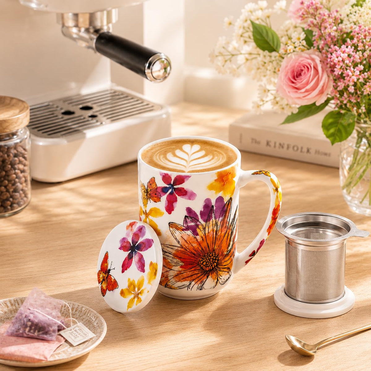 Tea Mug with Infuser and Lid