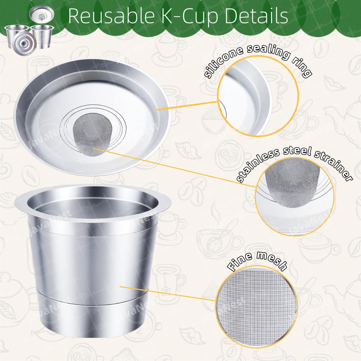 Reusable K Cups for Keurig 1.0 (2 Count)