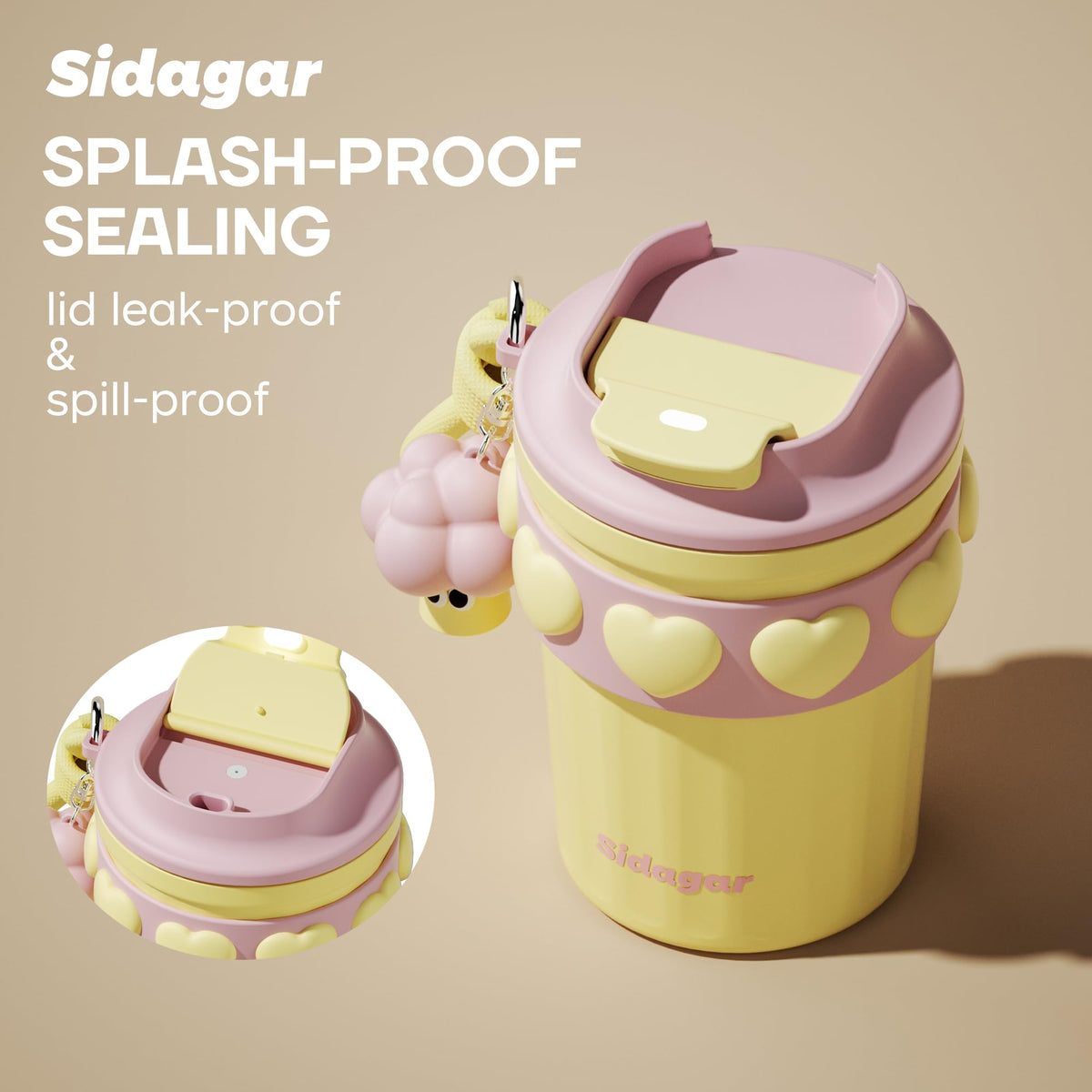 12 oz Travel Coffee Mug Spill Proof Leak Proof