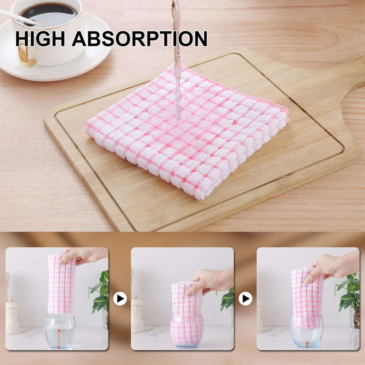 Cotton 8 Pack Terry Kitchen Towels (8 Count)