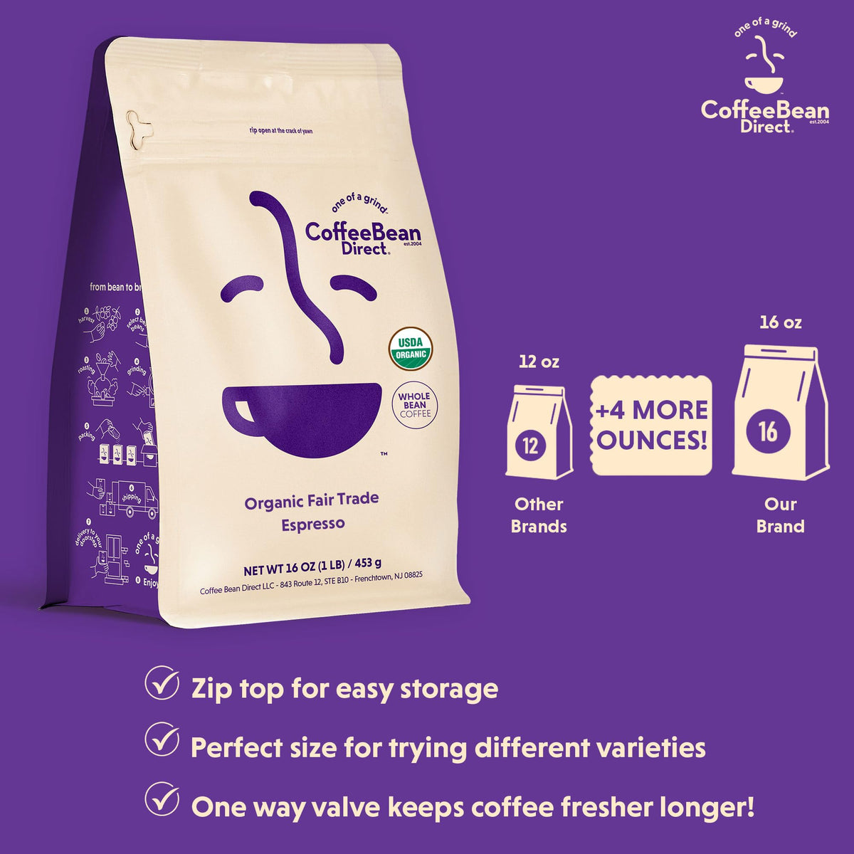Organic Fair Trade Espresso (16 Ounce)