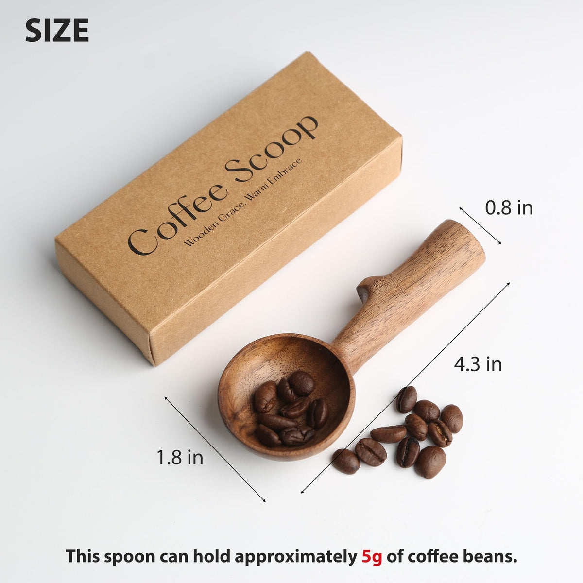 Walnut Coffee Scoop