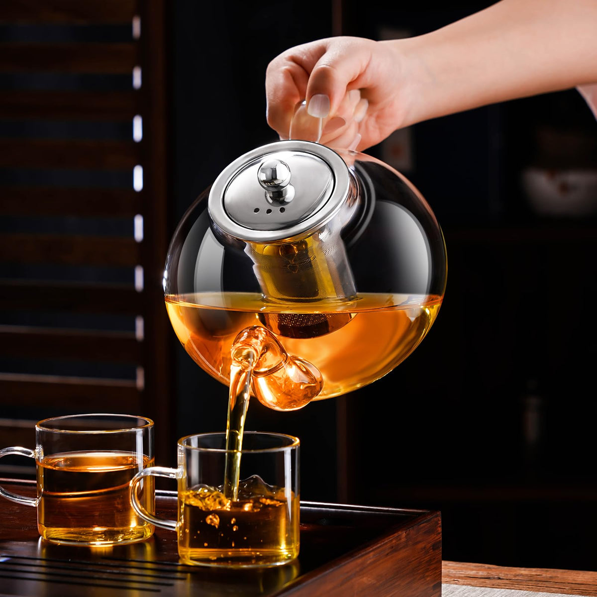 Glass Teapot with Infuser (40 Fl Oz)