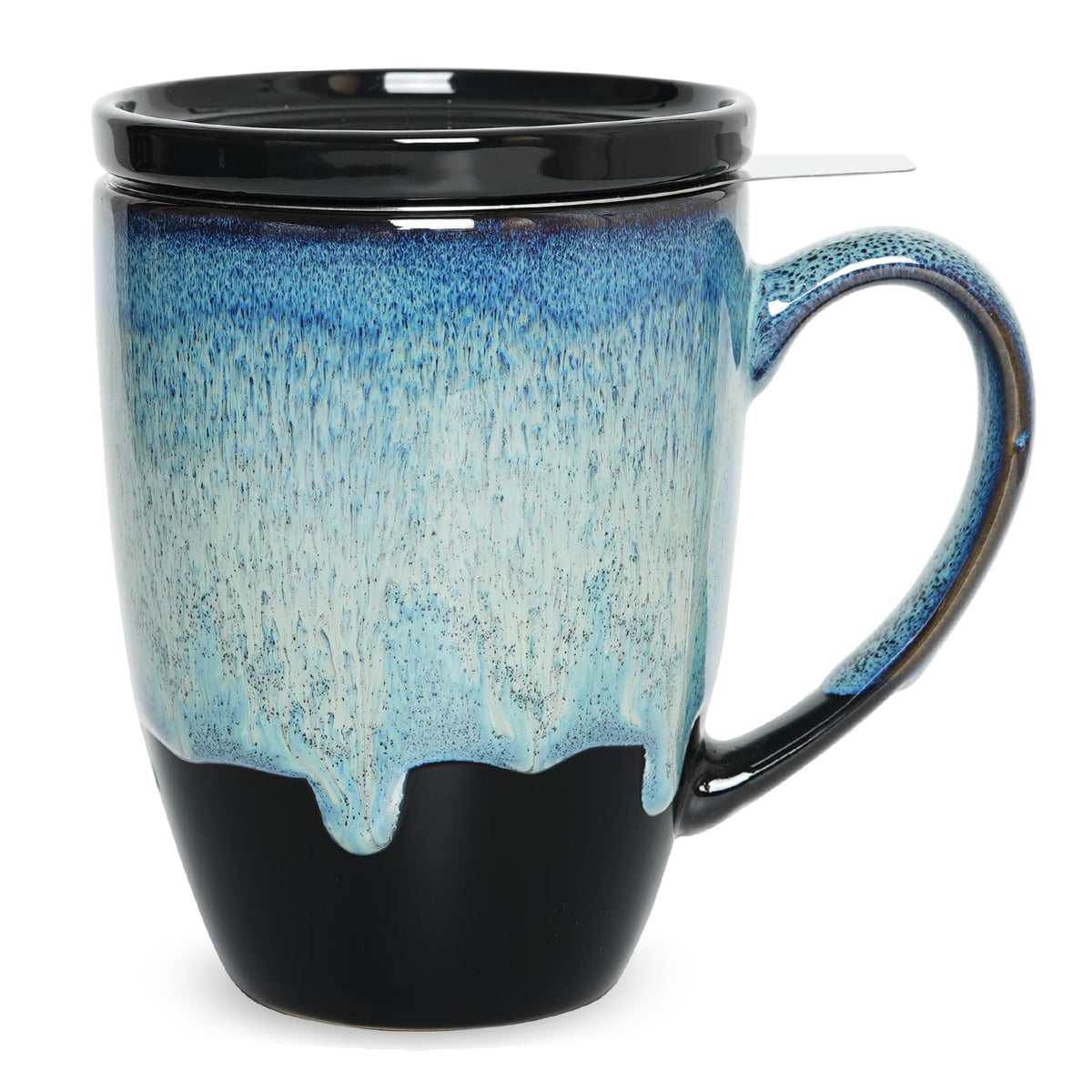 Ceramic Tea Cup with Infuser and Lid