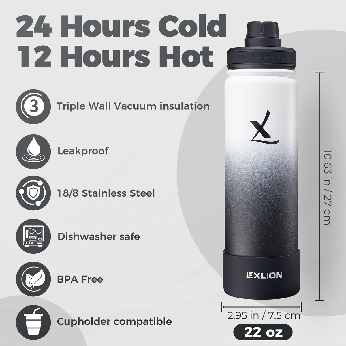 Tea Infuser Water Bottle 22 Oz