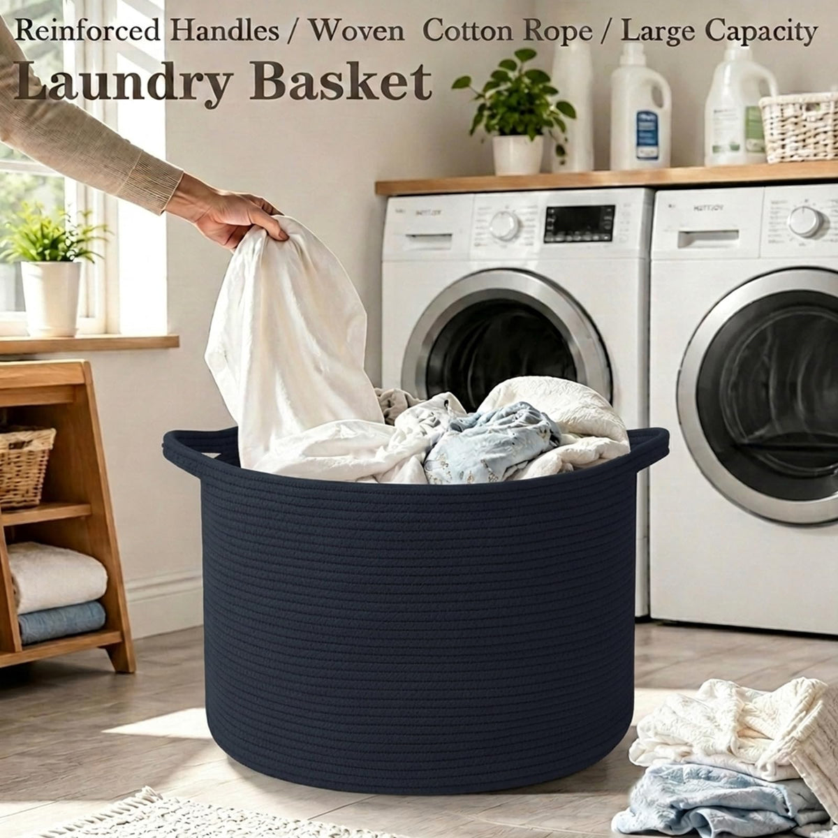 65L Large Blanket Basket