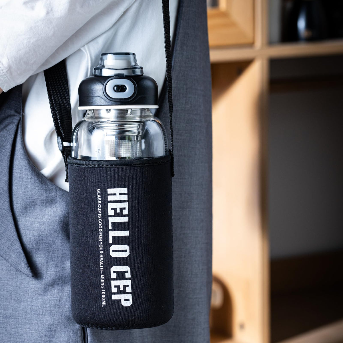 34oz tea bottle with infuser