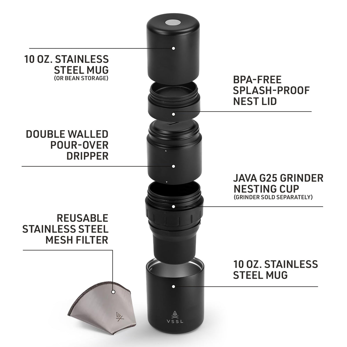 Nest Pour Over Coffee Kit (2 Count)