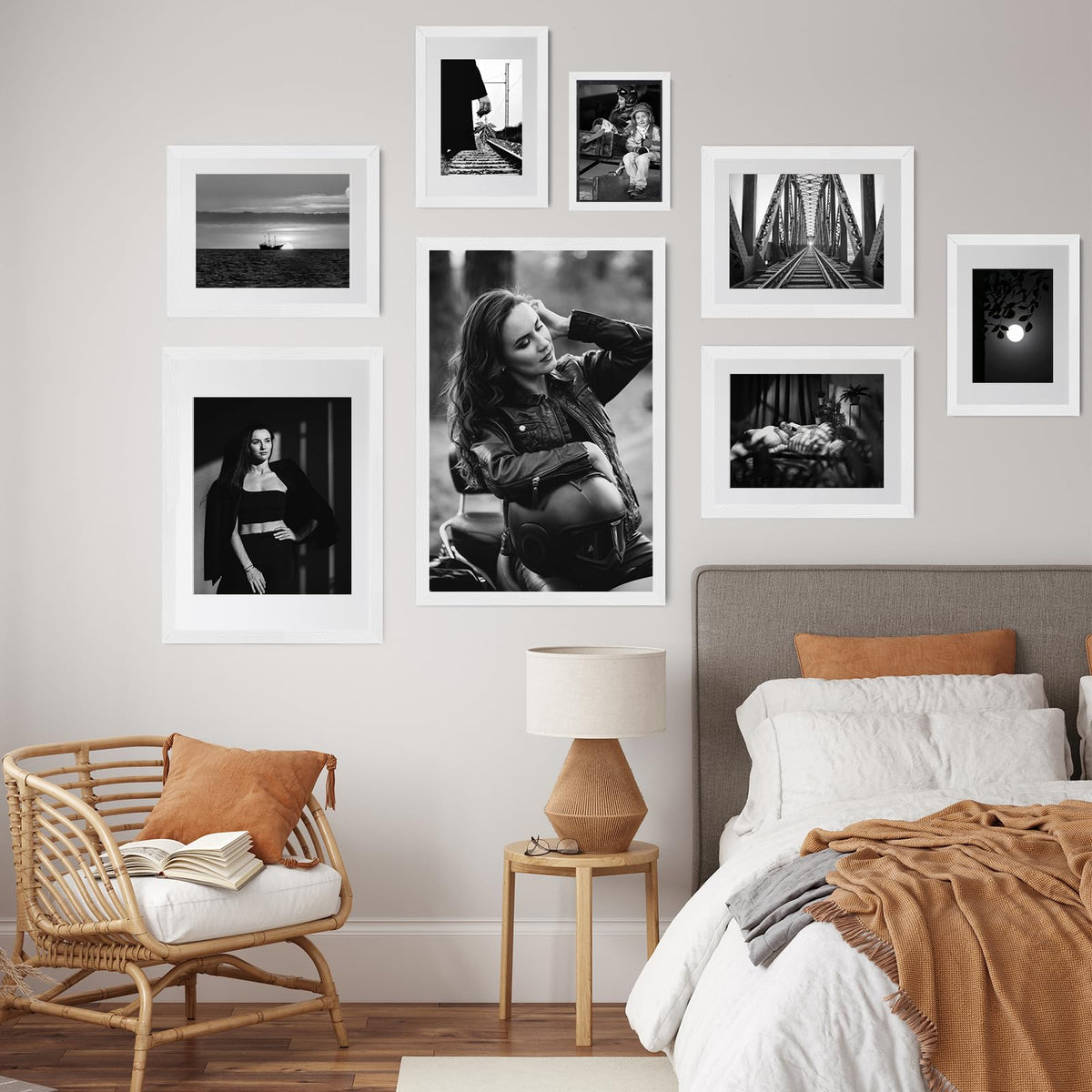 12x16 Solid Oak Wood Picture Frames (3 Count)