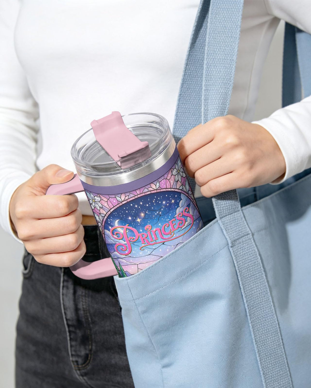 Princess Magical Fairy 40 oz Tumbler with Handle