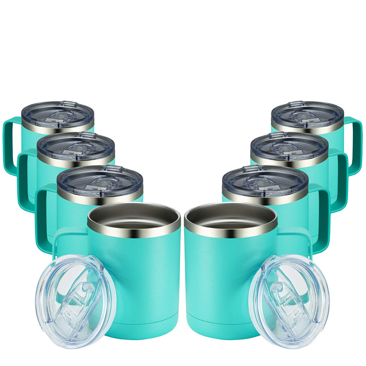 12oz Coffee Mug With Handle 8 Pack Bulk (8 Count)