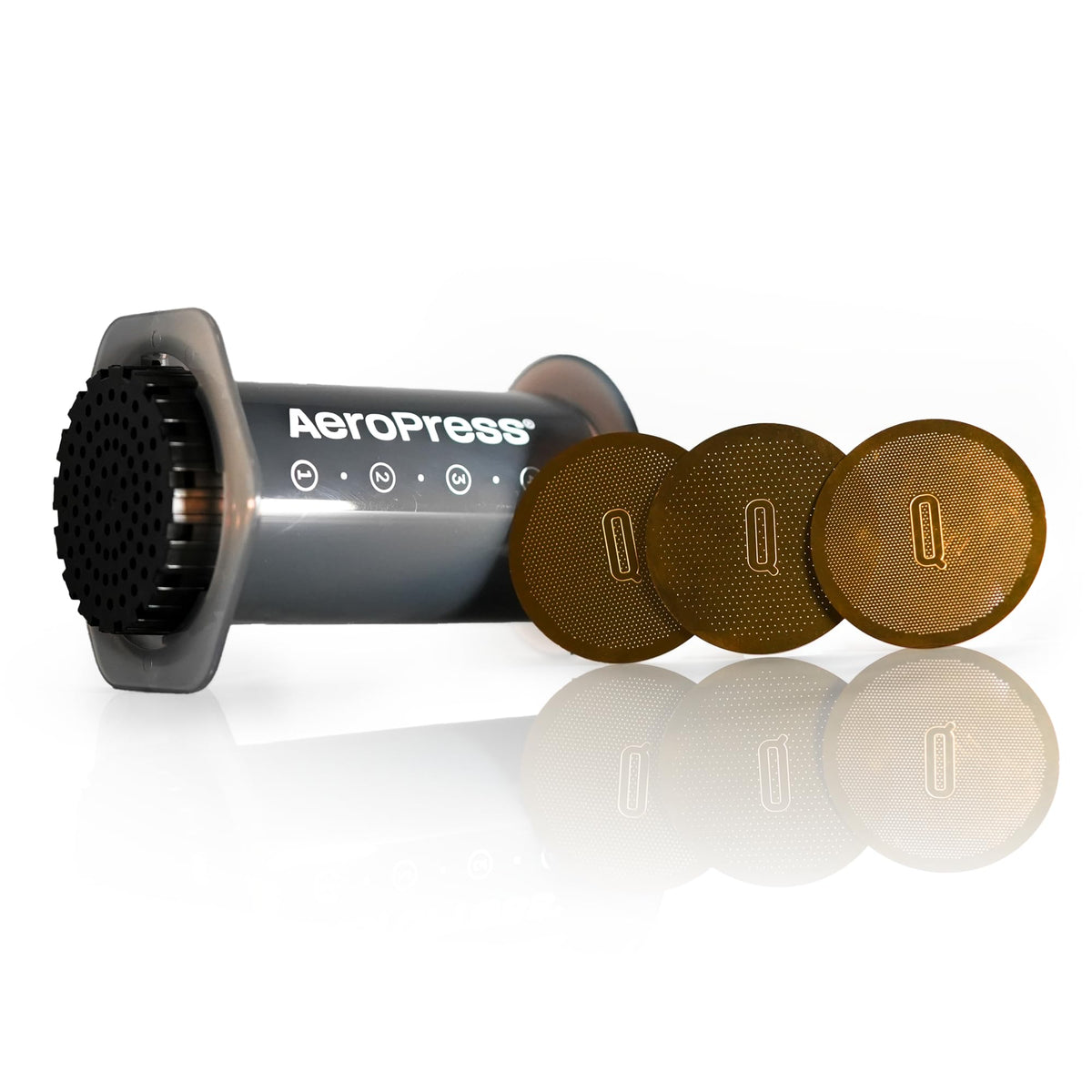 Pack of 3 Gold Titanium Coated Resuble Filters