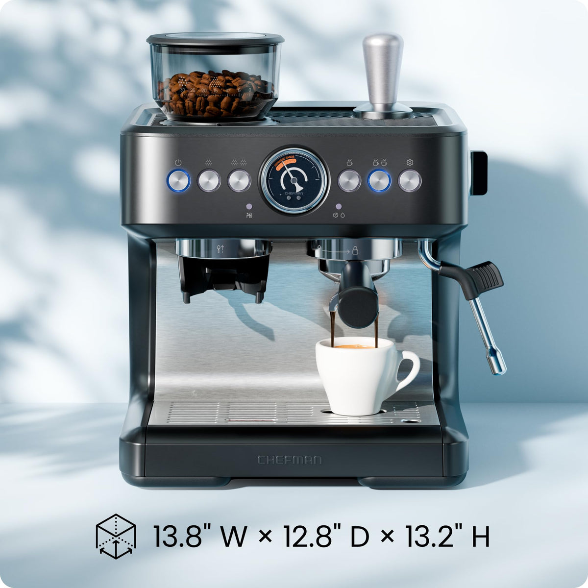 Crema Deluxe Espresso Machine with Double Boiler