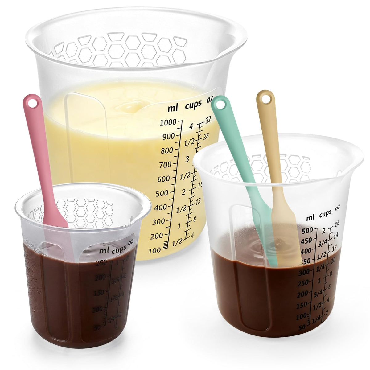 Silicone Measuring Cups Set 1 (6 Count)