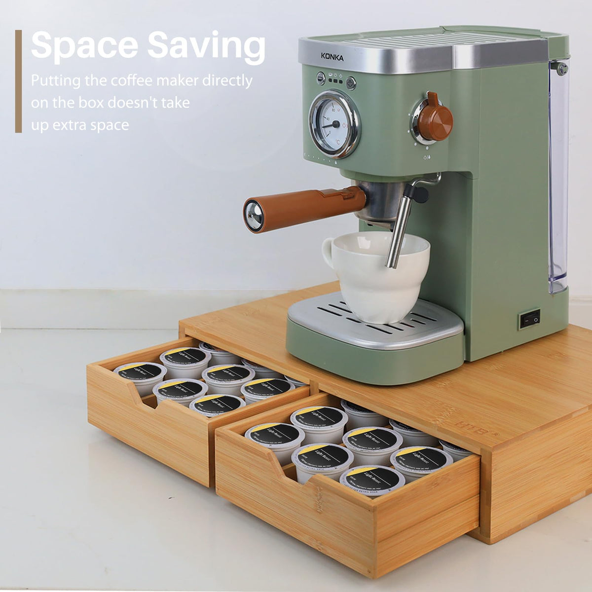 K Cup Holder Compatible Coffee Pod Storage Drawer