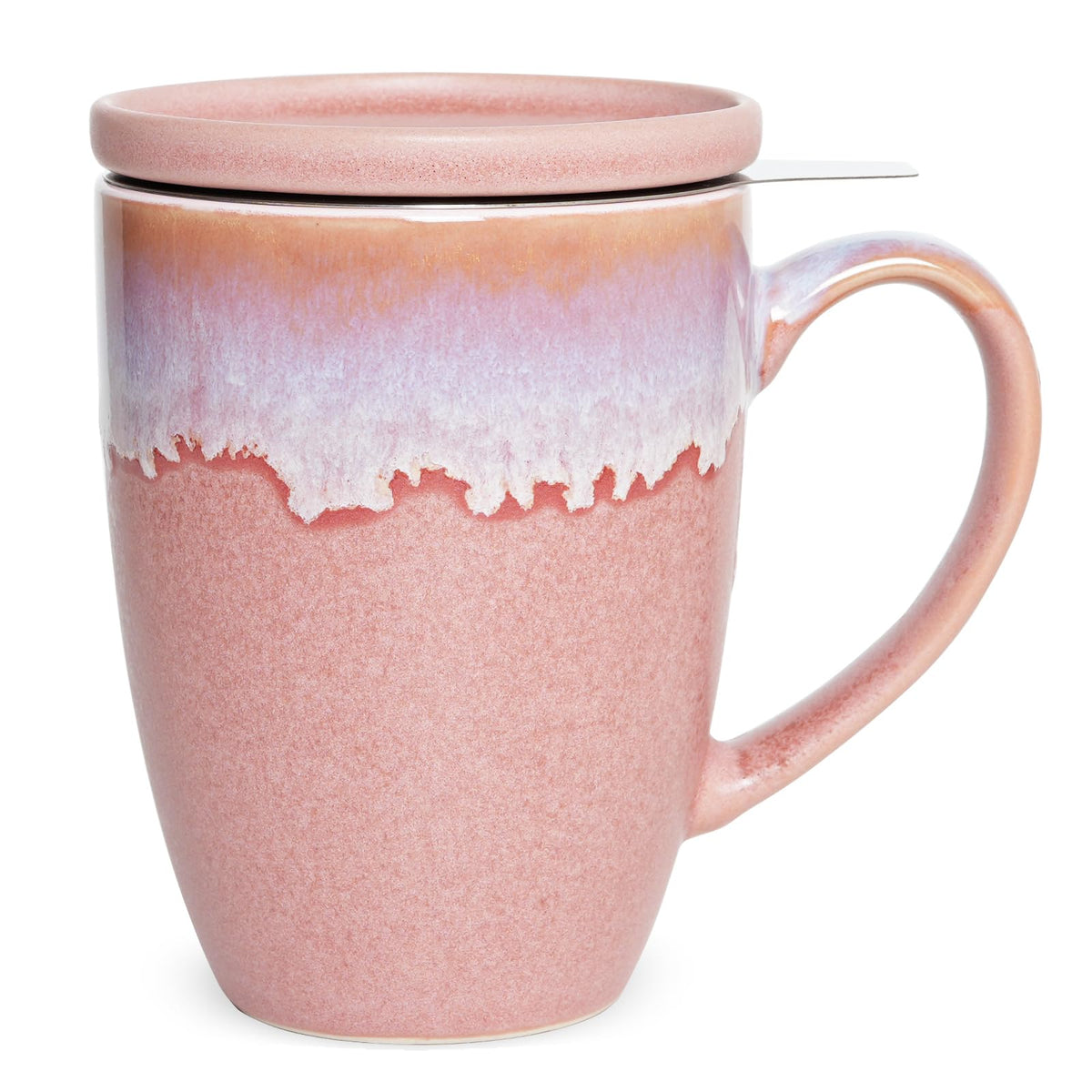 Ceramic Tea Cup with Infuser and Lid