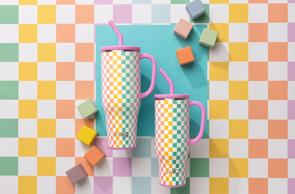 40oz Insulated Mega Mug with Handle & Straw