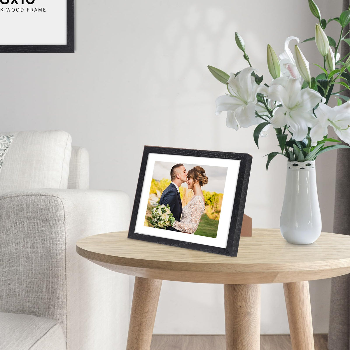 4x6 Solid Oak Wood Picture Frame