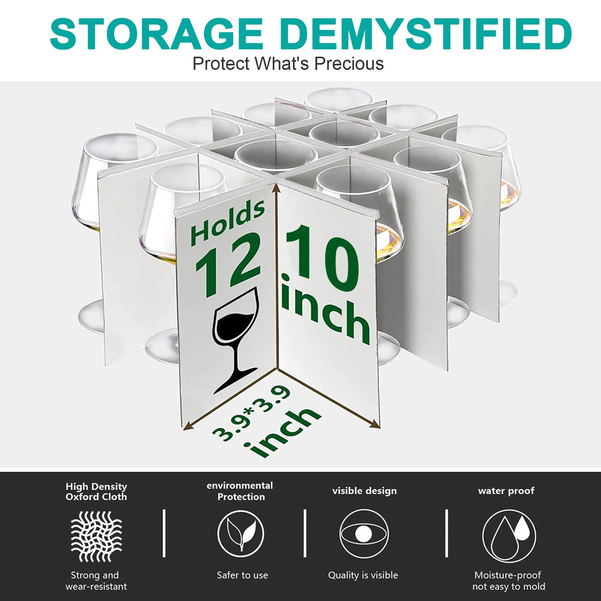 China Dinnerware Storage Containers Set (6 Count)